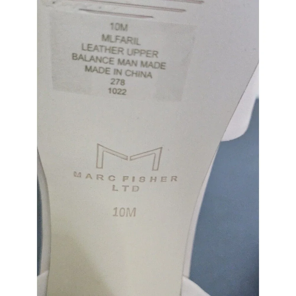 Sz 10 - Marc Fisher LTD Leather Sandals Tan